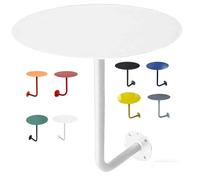Table Ronde Murale, Bureau Flottant Petite Table D'appoint en Forme De L，Petite Table D'appoint De Comptoir pour Cocktails, Pubs, Bureaux, Desserts, Salles D'attente Et Salons(Blanc,50x45cm)