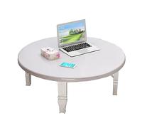 Table ronde pliable compacte - Design peu encombrant, parfaite pour la salle à manger et une utilisation polyvalente, finition naturelle élégante pour les petits espaces de vie