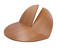Table ronde pliable en bois robuste pour banquets et fêtes, rangement facile, design plié, idéal pour les événements et une utilisation en extérieur