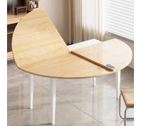 Table ronde pliante avec structure stable et grande capacité de charge, idéale pour gagner de la place et les réunions de restaurant