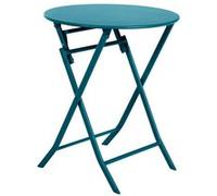 Table ronde pliante Greensboro 2p bleu canard Hespéride Bleu canard G