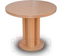 Table ronde Tables salle à manger salon bois Extensible jusqu'à 90 x 240 cm