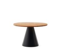 Table ronde Wilshire en bois d'acacia massif et pieds en acier noir Ø 120 cm