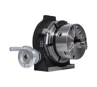 Table rotative de plaque d'indexation verticale et horizontale de HV-4 for tête d'indexation de fraiseuse de précision avec mandrin à bride 80mm