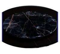 Table rotative en verre pour salle à manger et salon