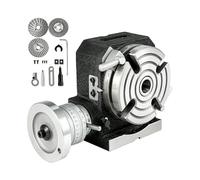 Table rotative verticale horizontale 4 "/100mm 6"/150mm précision MT-2 à fentes avec 3 plaques de séparation for fraiseuse perceuse Bricolage pour débutants(6 Inch 4 Slot)