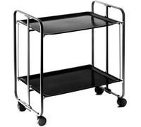 Table roulante pliante noire