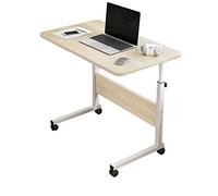 Table Roulante pour Ordinateur Portable, Chariot pour Debout Ou Assis, Support Latéral pour Canapé Mobile, Support Réglable en Hauteur, Bureau, Ordinateur Portable, Tablette À Côté du Lit, Poste De