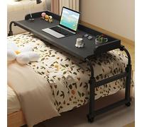 Table roulante réglable en hauteur avec roulettes pour utilisation de chevet, table de lit médicale pour handicapés et besoins hospitaliers