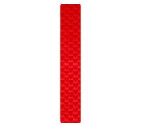 Table Runner - Red Love Heart Cloth, Romantic Lace Desk Centerpiece with Scalloped Edges, Sturdy Polyester Fabric Shield, Ideal for Valentine Party Holiday Wedding