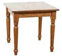 Table Rustique En Bois Massif De Tilleul Finition Noyer Multicolore