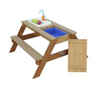 Table Sable et Eau en bois Marron - Emily