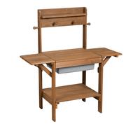 Table Sable Et Eau En Bois Massif Roba - Midi - Résistant Aux Intempéries - Teck