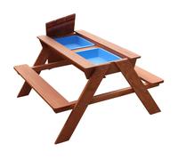 Table Sable Et Eau / Pique Nique En Bois Table D'eau Avec Couvercle & Boîtes De Rangement Table De Jeu Enfant À Eau Pour Le Jardin - Axi Dave