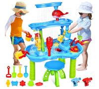 Table Sable et Eau, Table de Jeux d'eau pour Enfant, Table d'activité Bébé, Table d'eau Enfant Exterieur, Jouet de Jeu Sable et Eau