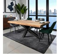 Table salle à manger bois massif pied mikado 200 cm MELBOURNE