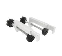 Table Saw Fix Clamp - Anti Shift Grip Feature, 7 Inch External Track Device, Weatherproof Bench Rail Component, Durable Silver Metal Fastener | Utility Tool For Carpenters & Engineers