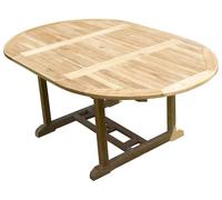 Table Sawah Ronde/Ovale 120-180x120x75 Teck Premium Beige