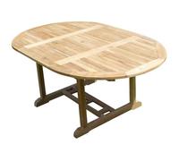Table Sawah Ronde/Ovale 120-180x120x75 Teck Premium Beige
