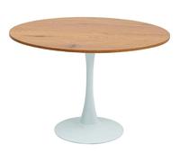 Table Schickeria 110cm chêne et blanche Kare Design