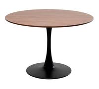Table Schickeria 110cm noyer et noire Kare Design