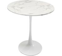 Table Schickeria 80cm effet marbre blanc Kare Design