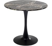 Table Schickeria 80cm effet marbre noir Kare Design