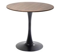 Table Schickeria 80cm noyer et noire Kare Design