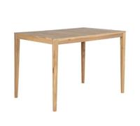 Table semi-haute KUTA 140x90x95 cm en bois d'acacia FSC blanchi