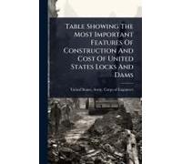 Table Showing The Most Important Features Of Construction And Cost Of United States Locks And Dams