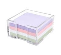 Table Sticky Note Holder - Clear Acrylic Portable Storage Organizer