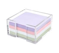 Table Sticky Note Holder - Clear Acrylic Portable Storage Organizer