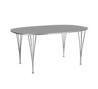Table super-elliptique B612 150x100x72cm chromed steel base