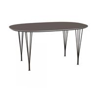 Table super-elliptique B612 150x100x72cm warm graphite powdercoated steel frame