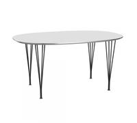 Table super-elliptique B612 150x100x72cm warm graphite powdercoated steel frame