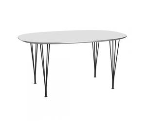Table super-elliptique B612 150x100x72cm warm graphite powdercoated steel frame