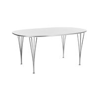 Table superelliptique B613 180x120x72cm chromed steel base