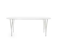 Table superelliptique B614 240x120x72cm chromed steel base