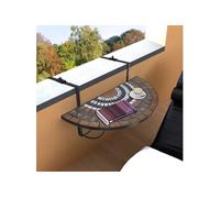 Table suspendue de balcon Terre cuite et blanc Mosaïque