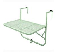 Table suspendue pliable pour balcon - Hauteur réglable - En fer forgé - Compact - 60 x 40 cm - Idéal pour les petits espaces