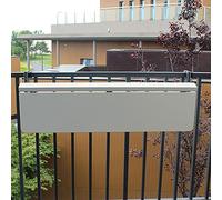 Table suspendue pour balustrade de balcon, Table de balustrade suspendue pliante d'extérieur réglable, 5 niveaux, résistante aux intempéries, multicolore, 3 tailles(Wit,80*40cm/31.4*15.7in)