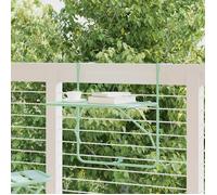 Table suspendue - Vert menthe - Acier - 60x40 cm - Pliable - 4 personnes