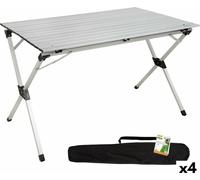 Table Table pliante Aktive argenté aluminium 110 x 70 x 70 cm (4 pièces)