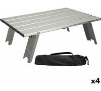 Table Table pliante Aktive couleur argent Aluminium 40 x 13 x 28,5 cm (4 pièces)