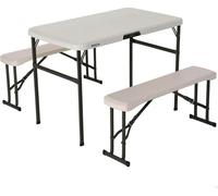Table Table pliante Lifetime Crème 106,5 x 73,5 x 61 cm Acier Plastique