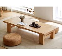 Table Tatami en bois massif, table basse zen, table basse, table imperméable, pieds robustes, style japonais, parfaite pour le thé et la relaxation
