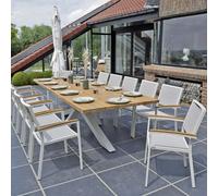 Table teck recyclé 300 cm conceptual