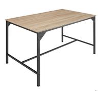 Tectake Table de salle à manger industrielle Belfast 120x75x75cm - Bois clair industriel, Chêne Sonoma