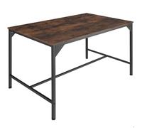 Tectake Table de salle à manger industrielle Belfast 120x75x75cm - Bois foncé industriel, rustique
