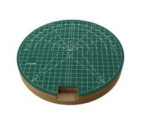Table Tennis Cutting Board (8.66 Inch) - Rotating PVC Professional Flat Tool | Universal Smooth Rotation Work Mat For Racket Rubber Repair | Non-Slip Cutting Table, Durable DIY Board For Adults Enthus
